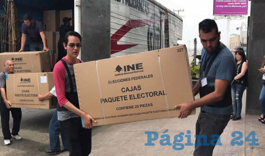 Esta entrega corresponde a documentación sin emblemas y a materiales que se utilizarán en las casillas electorales