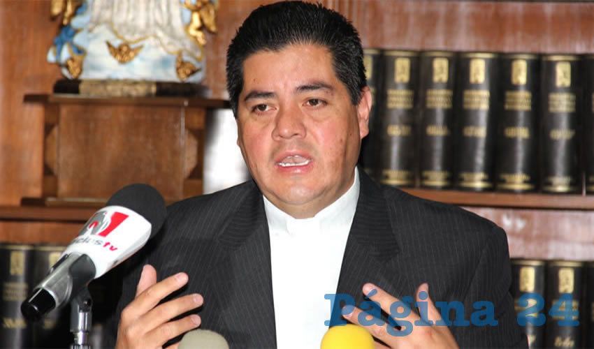 Carlos Alberto Alvarado Quezada, vocero de la di&oacute;cesis de Aguascalientes