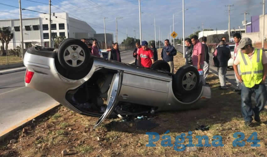 El aparatoso accidente ocurri&oacute; sobre avenida Independencia, en Jes&uacute;s Mar&iacute;a