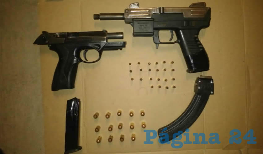 La pistola Pietro Beretta y la subametralladora Intratec,