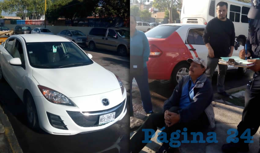 El percance ocurrió en el cruce de calle Tiziano y avenida Aguascalientes poniente