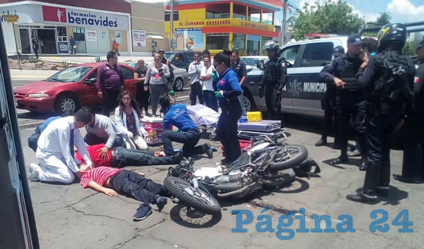 Tras el choque, las v&iacute;ctimas fueron atendidas y luego hospitalizadas