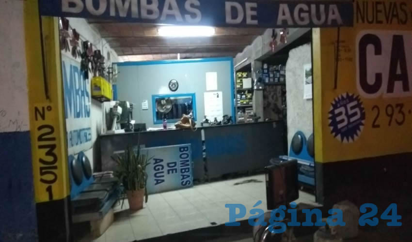 El negocio “visitado” por la pareja