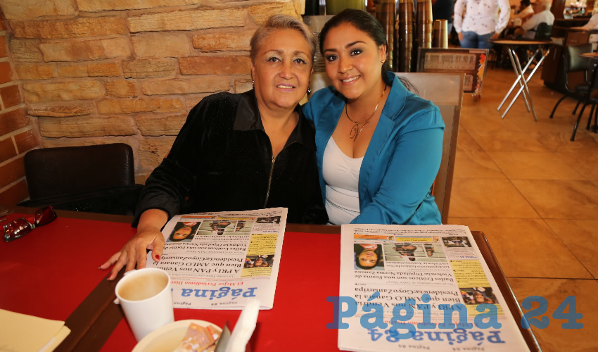 En Las Antorchas almorzaron Manuela Hernández Martínez y Vanessa Zavala Hernández
