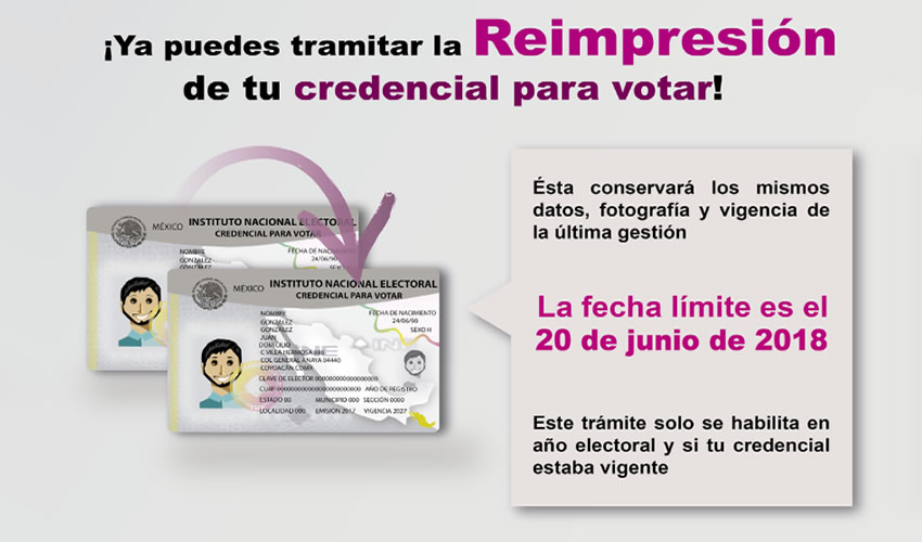 La credencial que reciba el ciudadano ser&aacute; id&eacute;ntica a la que perdi&oacute;
