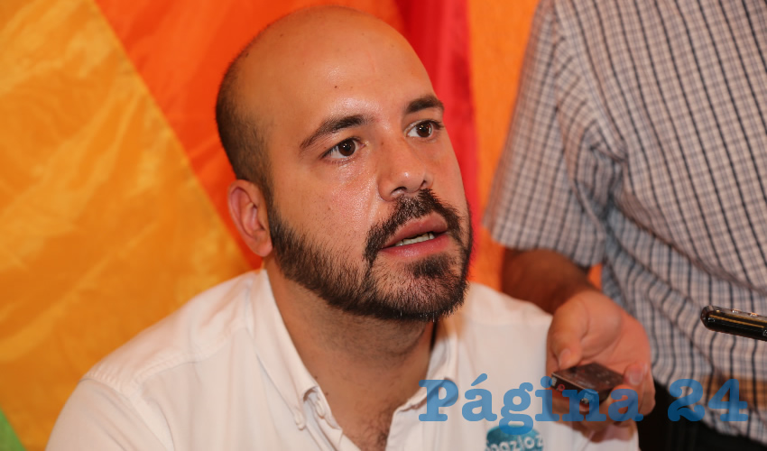 Manuel Gutiérrez Flores, vicecoordinador del colectivo Ser Gay (Foto: Eddylberto Luévano Santillán)