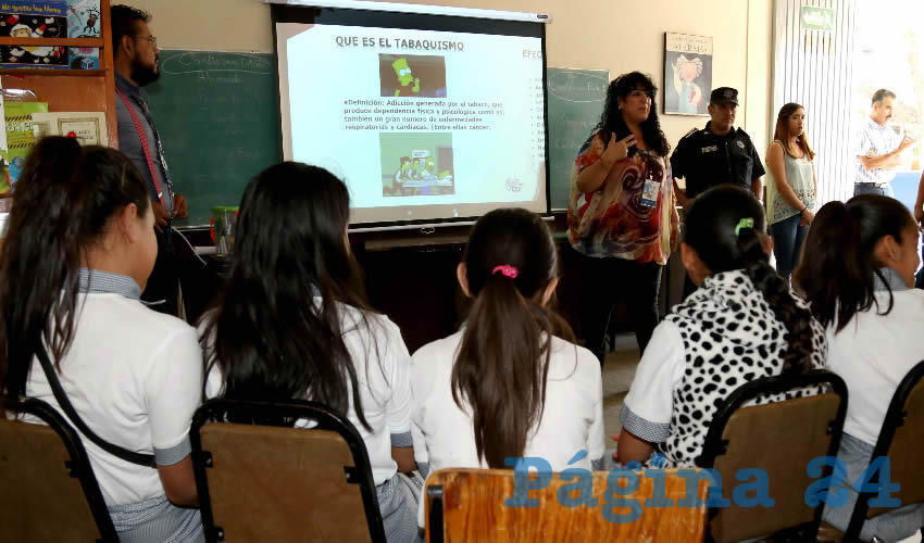 Los pequeños reciben información sobre los riesgos por el consumo de drogas, tabaco y alcohol y las consecuencias que pueden tener