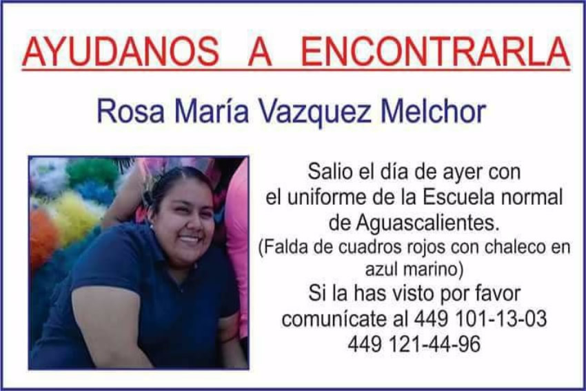 En un principio se dijo que la v&iacute;ctima era Rosa Mar&iacute;a V&aacute;zquez Melchor, pero &eacute;sta sigue desaparecida