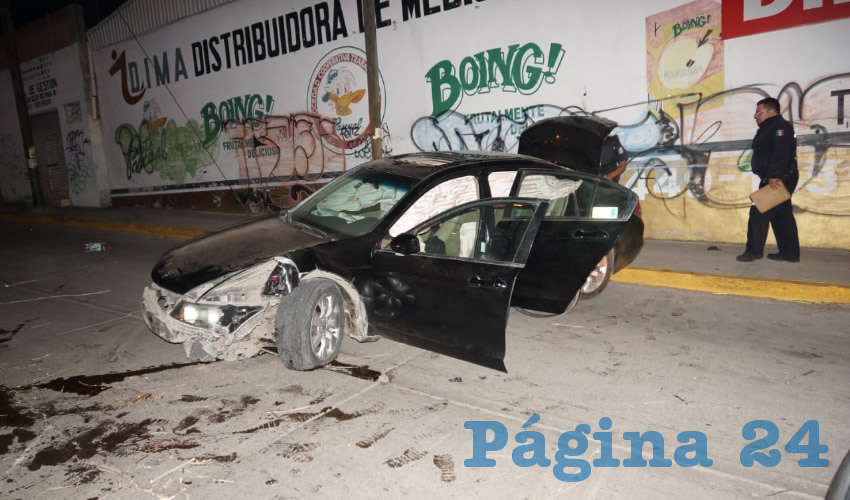 El beodo escap&oacute; tras destrozar su auto