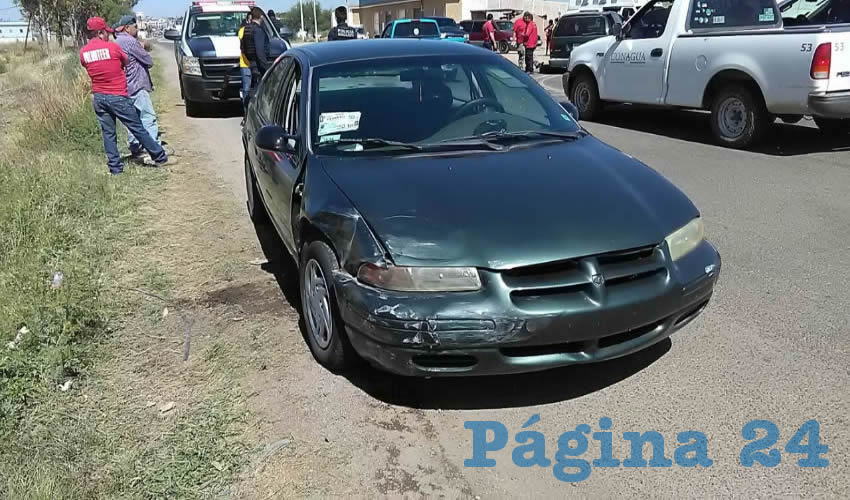 El conductor del Dodge Stratus fall&oacute; al rebasar y caus&oacute; el percance
