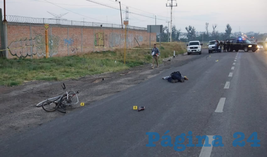 La víctima pereció a la altura de la central agropecuaria de la carretera federal 45 norte