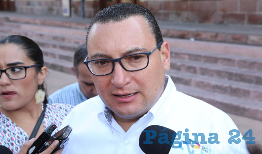 Paulo Gonzalo Mart&iacute;nez L&oacute;pez, presidente estatal del PAN (Foto: Eddylberto Lu&eacute;vano Santill&aacute;n)