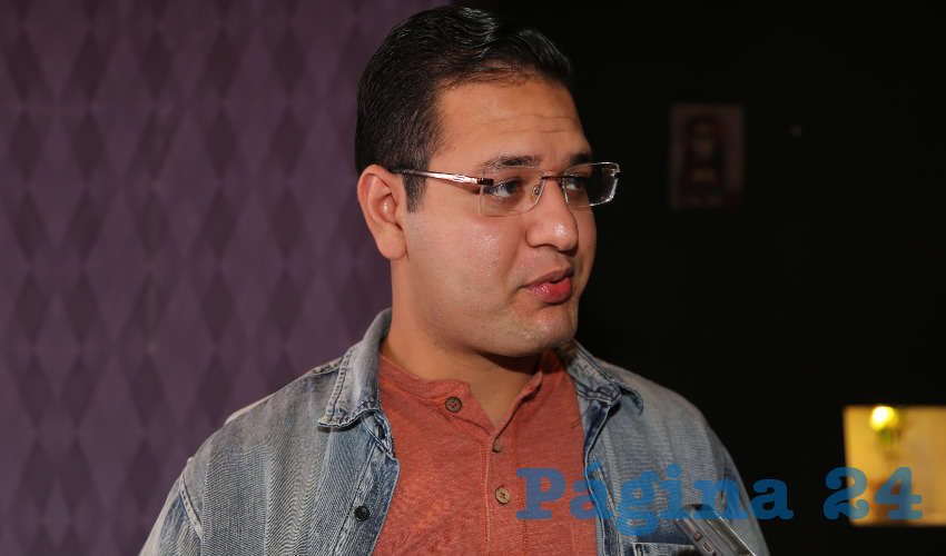 Manuel Díaz, candidato a diputado por el Distrito VI (Foto: Eddylberto Luévano Santillán)
