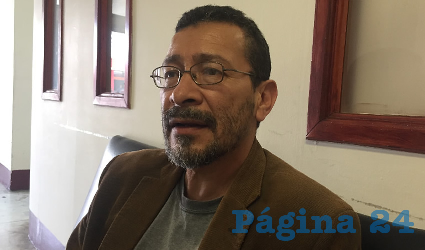 Gerardo Mata, activista en Zacatecas: “Esto que pasó en Fresnillo, yo creo que es de las acciones más vergonzosas que ha habido en la administración pública del gobierno del estado”. (Foto: Alberto Núñez Hernández)