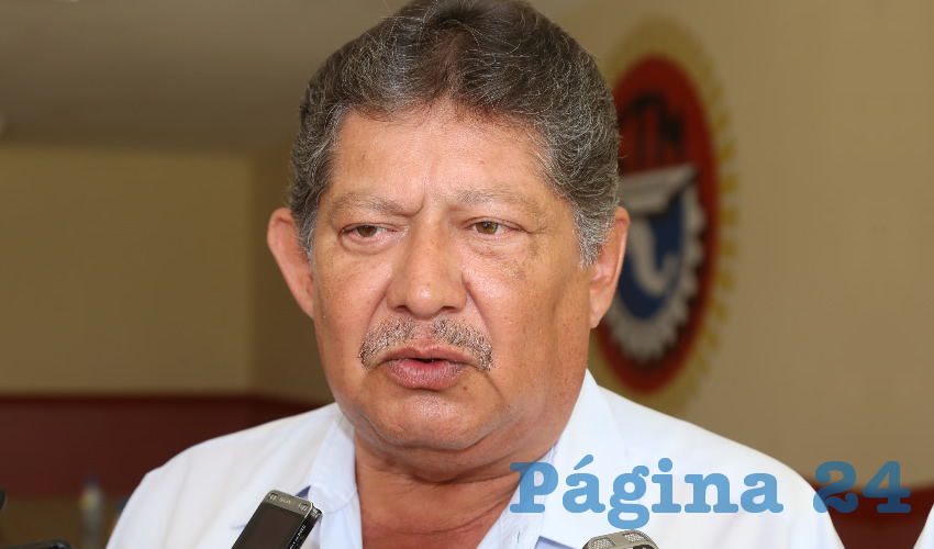 Roberto Mora Márquez, secretario del trabajo de la Federación del Trabajo de Aguascalientes (Foto: Eddylberto Luévano Santillán)
