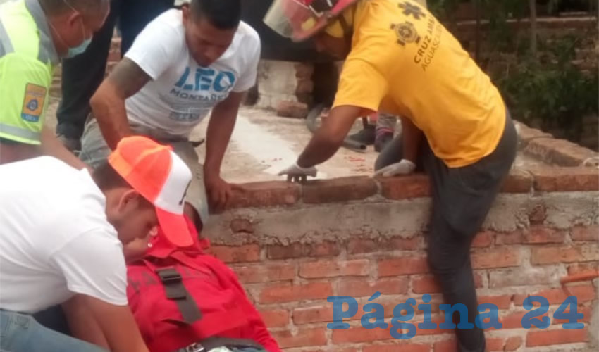 El joven fue llevado al Hospital Hidalgo