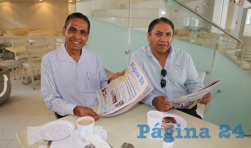 En el restaurante Del Centro almorzaron Ra&uacute;l Gonz&aacute;lez Reyes y Leobardo Contreras Moreno, abogado
