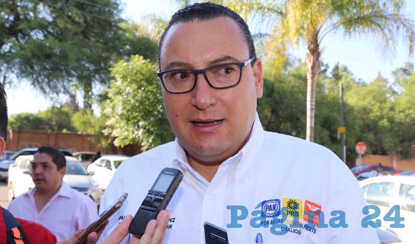 Paulo Gonzalo Martínez López, presidente estatal del PAN (Foto: Eddylberto Luévano Santillán)