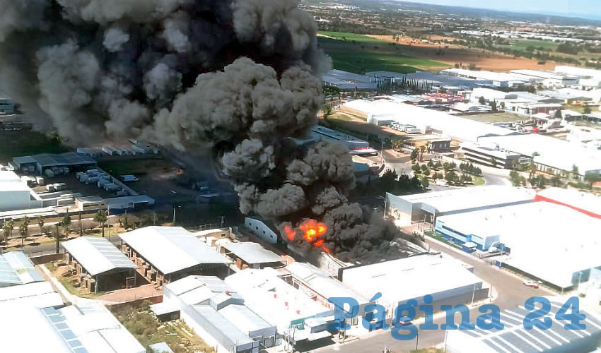 El siniestro ocurrió en la empresa Loma Environment