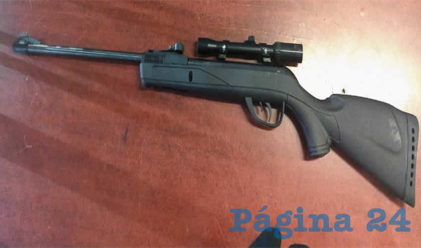 El arma que portaba Héctor Jaime “N” “N”