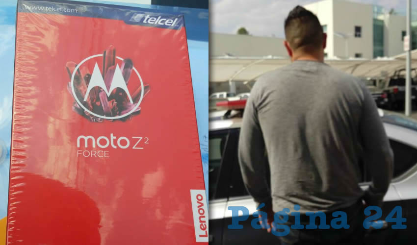 El tel&eacute;fono que pretend&iacute;a llevarse el delincuete | Sa&iacute;n Heriberto &ldquo;N&rdquo; &ldquo;N&rdquo;, cometi&oacute; estafas en Aguascalientes y Zacatecas