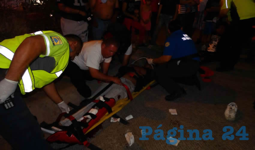 Heriberto fue llevado al Hospital Tercer Milenio
