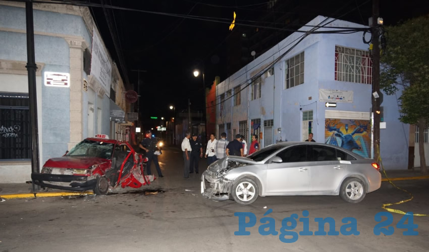 El percance ocurrió en el cruce de las calles Hornedo y 16 de Septiembre