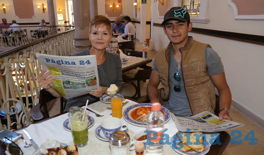 En Sanborns Francia desayunaron Ang&eacute;lica Cruz Peralta y Jorge Cruz Mac&iacute;as
