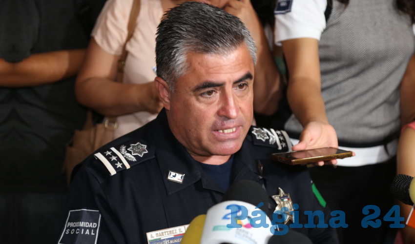 Antonio Mart&iacute;nez Romo, secretario de Seguridad P&uacute;blica Municipal (Foto: Eddilberto Lu&eacute;vano Santill&aacute;n)