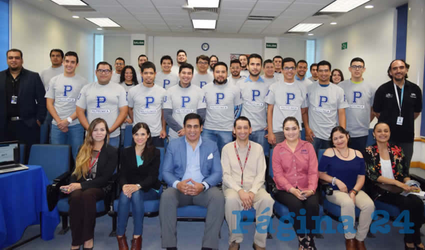 El rector de la Universidad Politécnica de Aguascalientes, Luis Carlos Ibarra Tejeda, dio la bienvenida a los 55 nuevos alumnos
