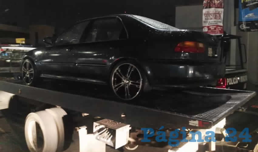 El Honda Civic que era objeto de rapi&ntilde;a por parte de Gabriel &ldquo;N&rdquo; &ldquo;N&rdquo; y Jes&uacute;s &ldquo;N&rdquo; &ldquo;N&rdquo;