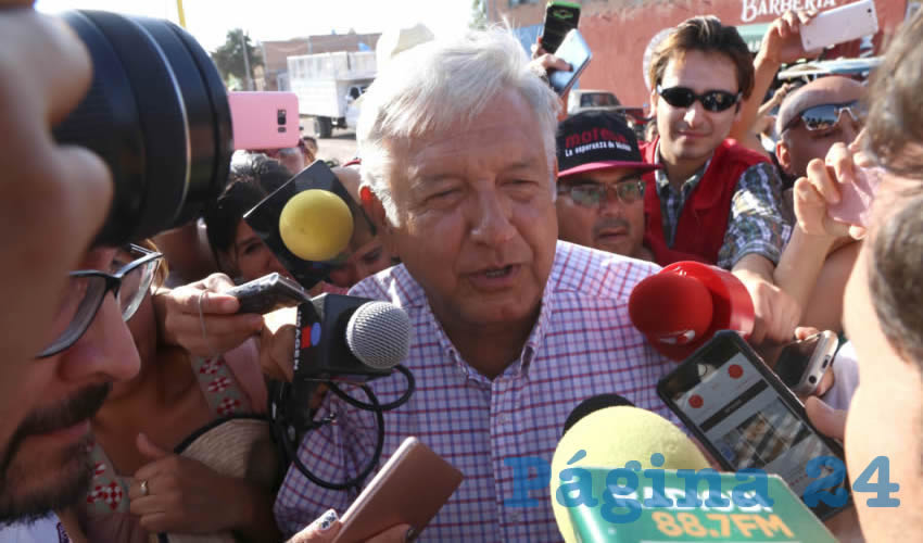 Andr&eacute;s Manuel L&oacute;pez Obrador, candidato a la Presidencia de la Rep&uacute;blica por la coalici&oacute;n Juntos Haremos Historia estuvo en Jes&uacute;s Mar&iacute;a