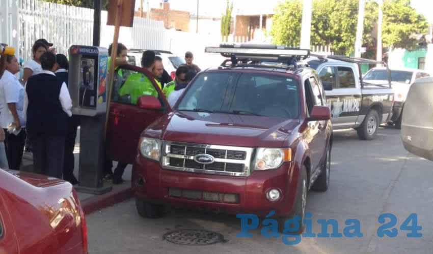 En esta camioneta, los heridos fueron llevados al Centro de Salud de Jesús María