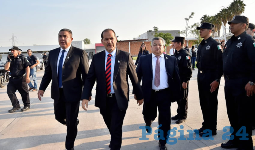 Porfirio Javier Sánchez Mendoza rindió protesta como titular de la Policía Estatal
