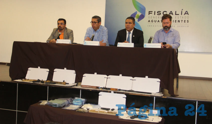 La FGE y la SSPE anunciaron los resultados de los cateos en conferencia de prensa