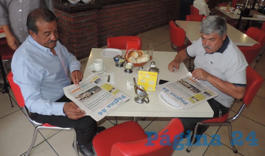 En el restaurante Mitla desayunaron Felipe Acosta y Francisco Solórzano Gutiérrez