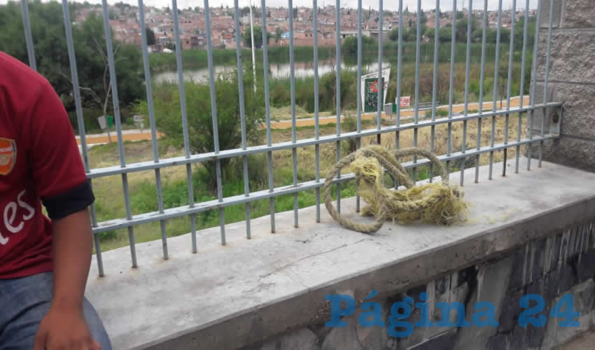 El jovencito, de apenas 12 a&ntilde;os de edad, intent&oacute; ahorcarse con esta soga