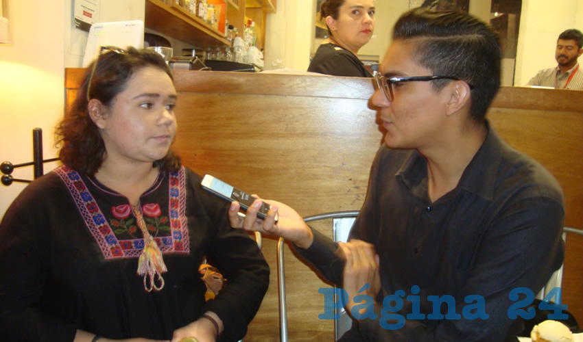 Margarita Ramos Mier, secretaria general del Frente de Estudiantes Zacatecanos Unidos (FEZU): “Queremos invitar a los estudiantes a unirse a la red de autocuidado, protección y prevención como estudiantes universitarios en las diferentes instituciones del estado”. (Foto: Merari Martínez Castro)