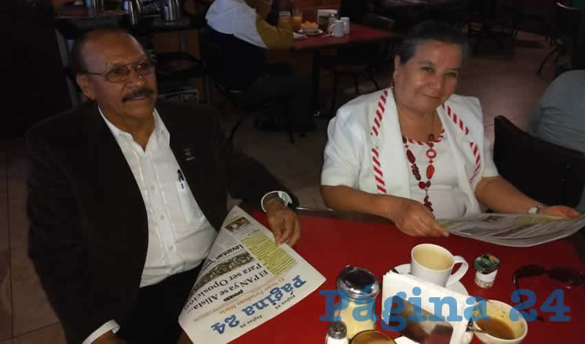 José Ramos y Clara Rodríguez compartieron el pan y la sal en el restaurante Mitla