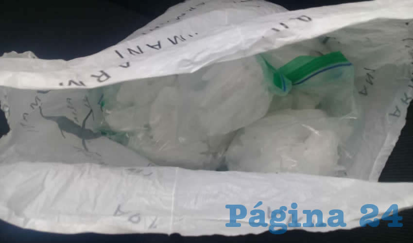La droga que trasladaban Laura Nataly &ldquo;N&rdquo; &ldquo;N&rdquo;, de 28 a&ntilde;os de edad y Carlos &ldquo;N&rdquo; &ldquo;N&rdquo;, de 28
