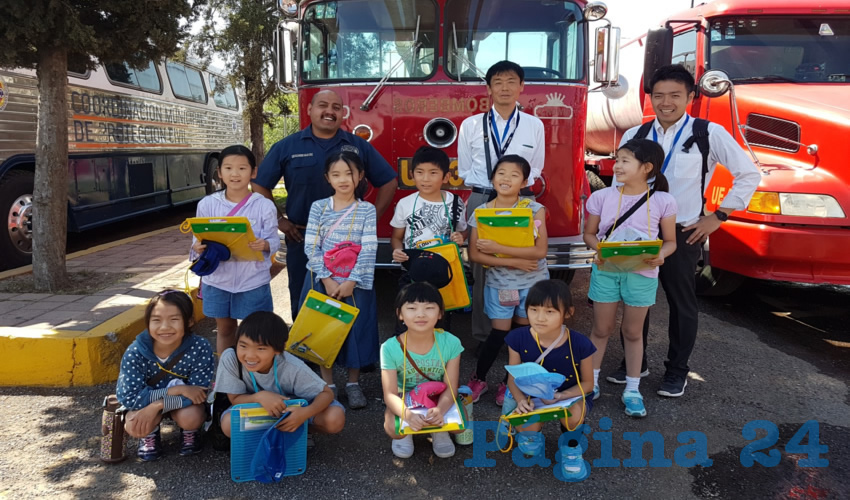 El Ayuntamiento de Aguascalientes realiza visitas guiadas con niños de educación preescolar y básica a la estación principal de bomberos