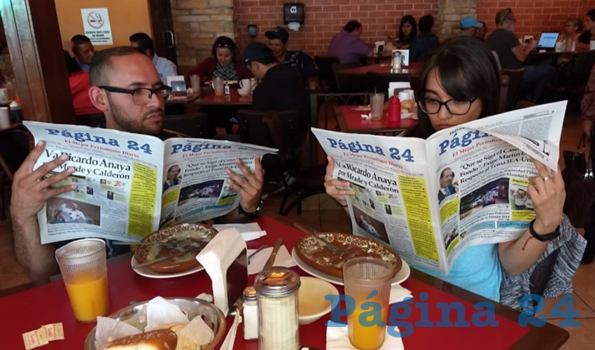 Manuel Abraham y Vanessa Alonso desayunaron en el restaurante Las Antorchas