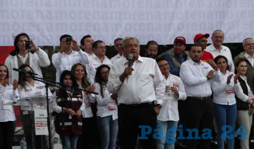 Andrés Manuel López Obrador, candidato presidencial de la coalición ‘Juntos Haremos Historia’