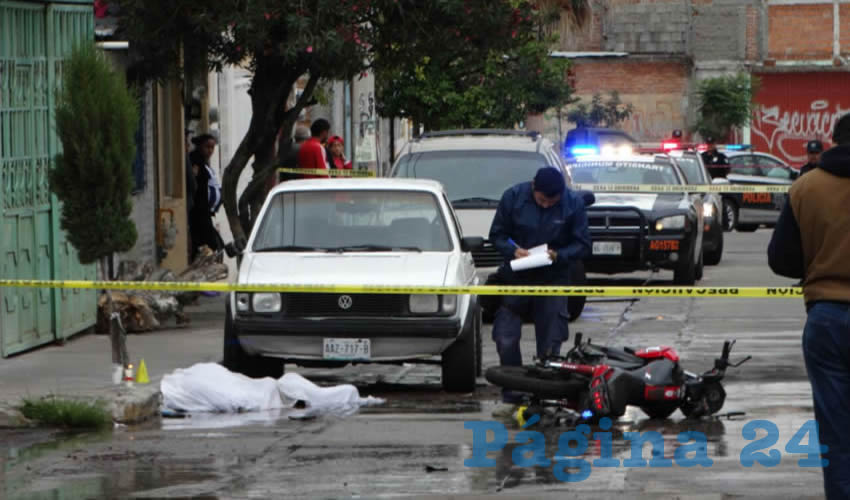 En el cruce de las calles calle Cerro del Mixtón y Chichimeca ocurrió el deceso