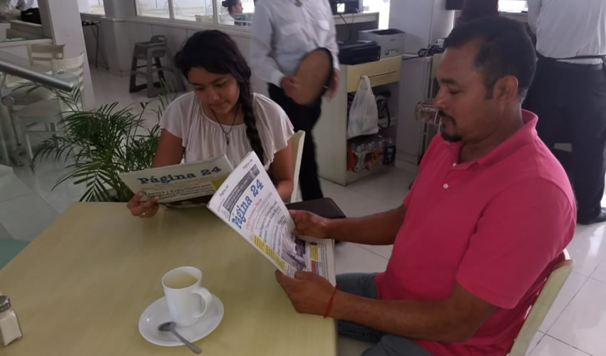 Camila Llamas y Juan Carlos Llamas almorzaron en el restaurante Del Centro