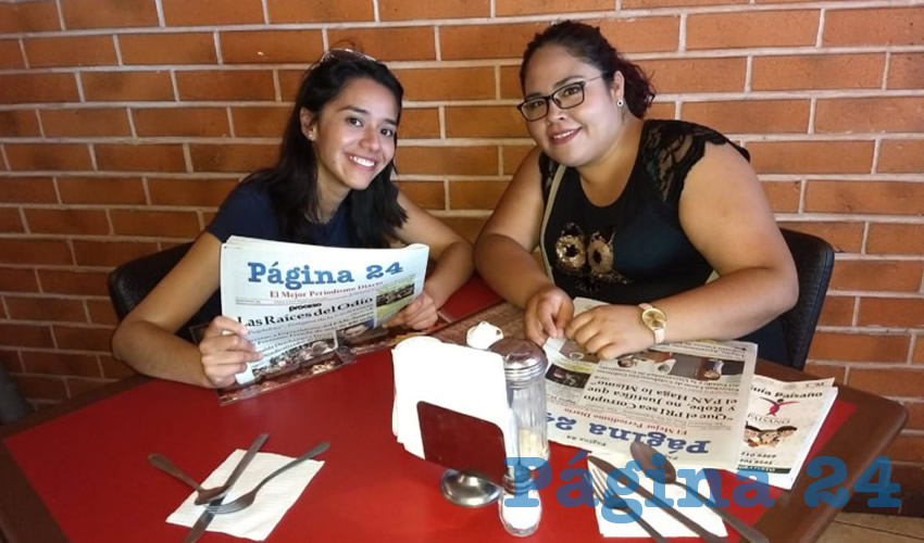 En el restaurante Las Antorchas disfrutaron su primer alimento del día Sandra González Pérez y Juana García Roque