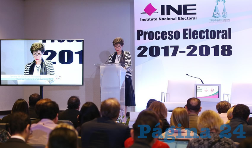 La magistrada presidenta de la Sala Superior del Tribunal Electoral del Poder Judicial de la Federación, Janine M. Otálora Malassis