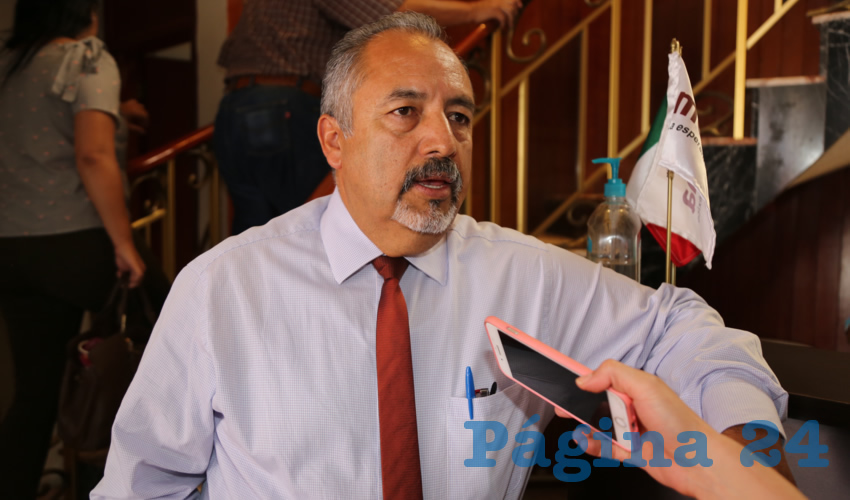 Alejandro S&aacute;nchez Laguna, secretario general del PRD en Aguascalientes (Foto: Eddylberto Lu&eacute;vano Santill&aacute;n)
