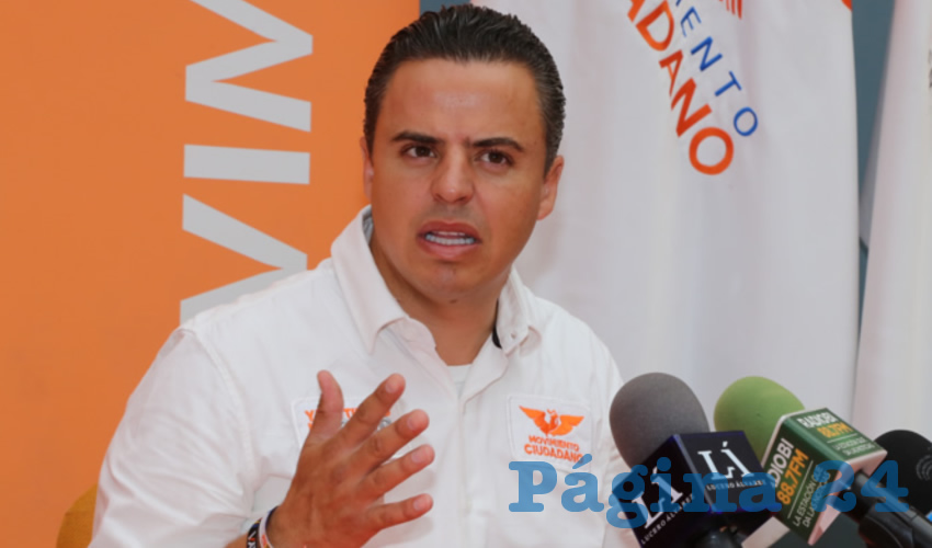 Jaime Dur&aacute;n Padilla, coordinador estatal de Movimiento Ciudadano (Foto: Eddylberto Lu&eacute;vano Santill&aacute;n)