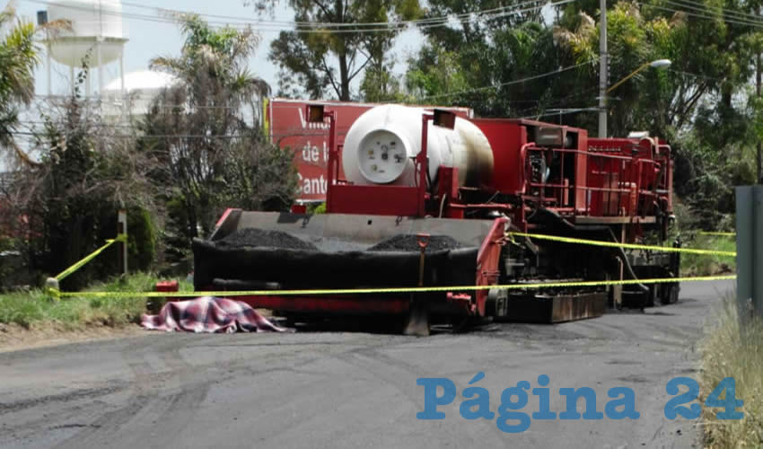 Andr&eacute;s Ojeda Aguilar muri&oacute; aplastado cuando la m&aacute;quina fue maniobrada en reversa